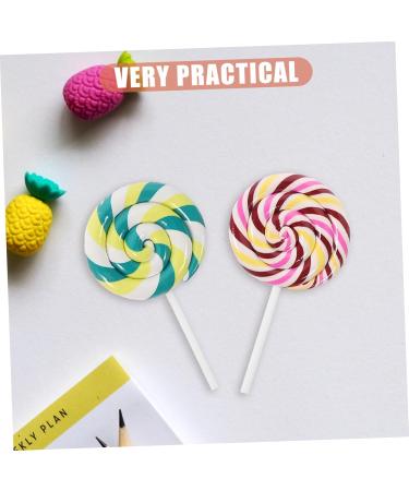 Alipis 15 Pcs Models Toy Lollipop Clay Candy Large Simulation Lollipop Jewelry Baby Child Stationery Box - Buy Online on GoSupps.com