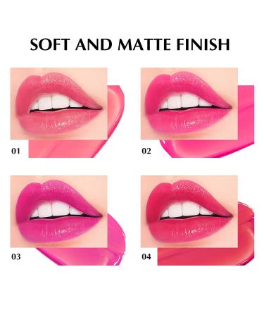 KYDA 4 Colors Lip Tint Stain Set - Long Lasting Velvet Lip Stain, Waterproof & Moisturizing Lipstick - Natural Matte Lip Color Makeup 4pc - Buy Online on GoSupps.com