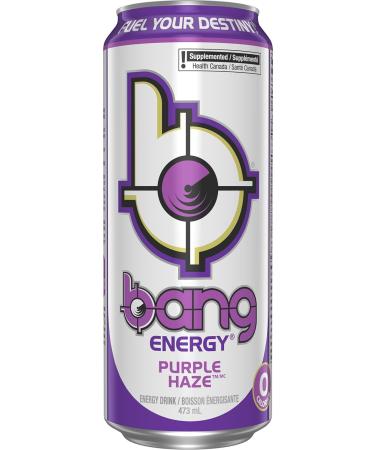 Bang Energy Purple Haze 473mL Cans Pack of 12 Purple Haze 473mL (Pack of 12) - Buy Online on GoSupps.com
