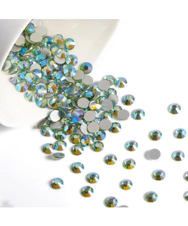 Beadsland 288 Pieces Flat Back Rhinestones - Light Green Nail Crystals (SS30 6.4-6.6mm) for Stunning Nail Art - Buy Online on GoSupps.com