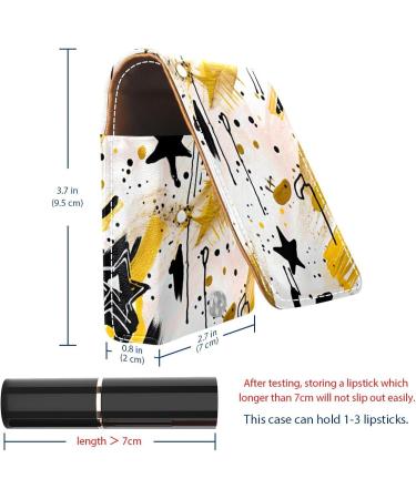 Travel Lipstick Organizer Case - Portable Makeup Bag with Mirror | Colorful Sky Floral Design - Buy Online on GoSupps.com