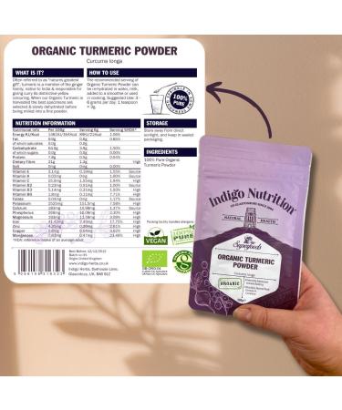 Turmeric (Turmeric) Organic Powder - 100g (Quality Assured) - Buy Online on GoSupps.com