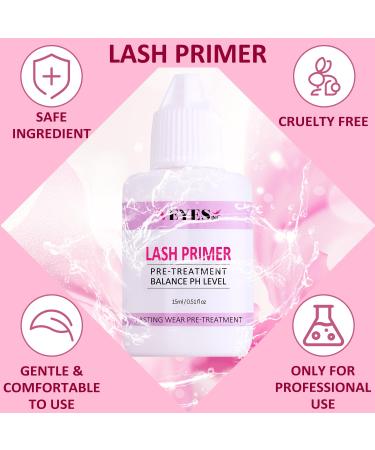 VEYES INC Lash Primer for Eyelash Extensions - 15ml Professional Formula | Easy Oil & Protein Removal | Enhances Adhesive Bonding Power - Buy Online on GoSupps.com