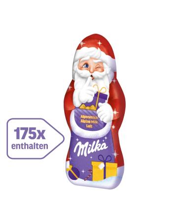 Milka Mini Santa Claus - 1540g Christmas Chocolate Pack | Advent Calendar with 175 Pieces | 100% Alpine Milk Chocolate Delights - Buy Online on GoSupps.com