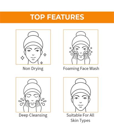 Buy Nykaa Naturals Face Wash - Sandalwood & Orange 3.38 oz | Moisturizing Makeup Remover & Soothing Antioxidant Skin Care - Buy Online on GoSupps.com