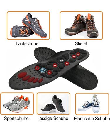 Magnetic Massage Insoles - Comfortable Acupressure Shoe Inserts for Improved Circulation & Foot Health - Size S (EU 35-40) 2 Pairs - Buy Online on GoSupps.com