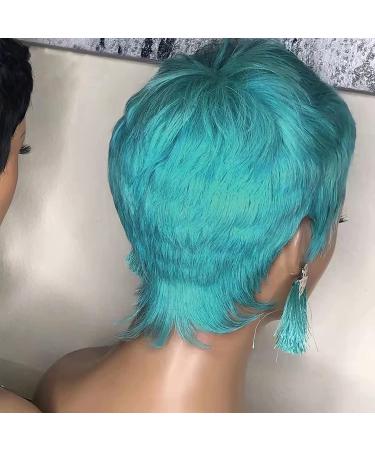 FCHW Short Teal Hair Wig for Black Women - Synthetic Pixie Cut African American Wig (SW201) - Buy Online on GoSupps.com
