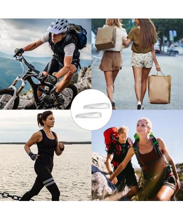 Buy Heel Wedge Insoles for Height Increase - Gel Cushions for Heel Spur & Plantar Fasciitis Relief - Transparent Silicone Pillows - Buy Online on GoSupps.com