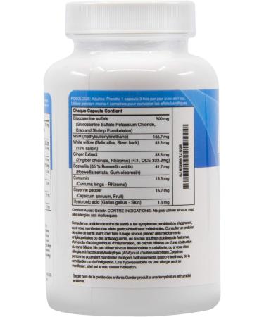 Instaflex Joint Support - Glucosamine MSM White Willow Turmeric Ginger Cayenne Hyaluronic Acid - 90 Capsules - Buy Online on GoSupps.com