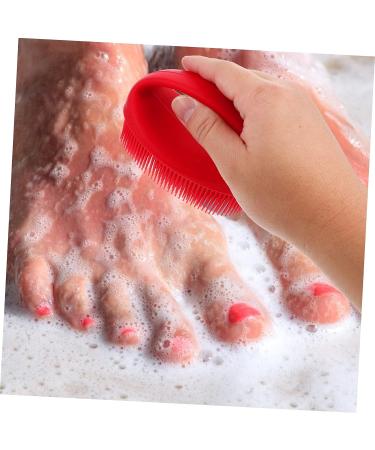 FRCOLOR Silicone Bath Brush - Exfoliating Body Scrubber for Gentle Cleaning and Exfoliation - Buy Online on GoSupps.com