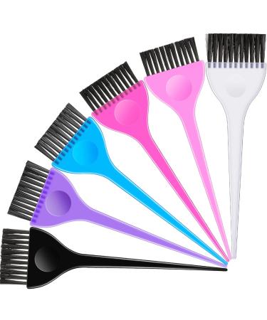 6 Pieces Hair Dye Color Brush Set, Hair Comb Tool Kit Coloring Brushes Dye Applicator Hair Salon Tools for Students Women Salon Use Home DIY Dyeing (6 Colors) - Buy Online on GoSupps.com