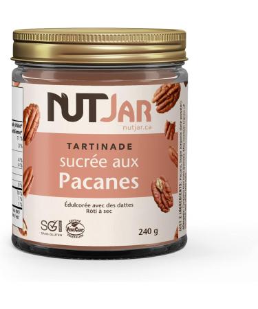 NutJar Premium Pecan Spread 240 g No Artificial Colours or Preservatives Vegan Gluten Free Keto Friendly Made in Canada 240 g (Pack of 1) - Buy Online on GoSupps.com