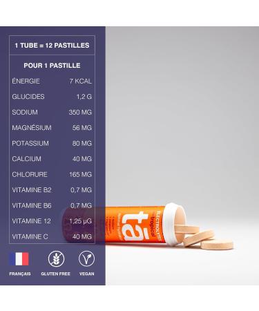 TA Energy Pack of 3 Tubes Hydration Tablets Mineral Salts Vitamins Low Calorie Reduces Cramps Made in France (Cit - Buy Online on GoSupps.com