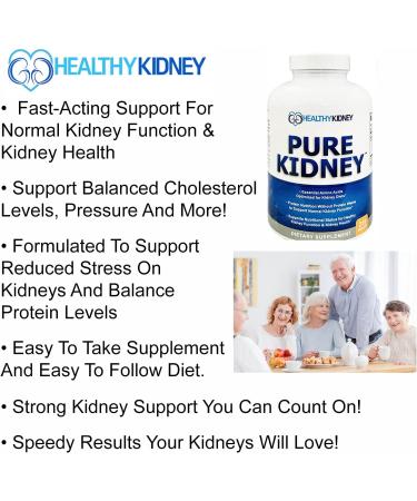 Pure Kidney Health Supplement & Renal Diet Cookbook: Rejuvenate with Low Protein Diet - 210 Pills - Buy Online on GoSupps.com