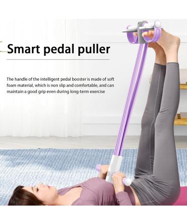 Tension Rope - Puller Resistance Band | Natural Latex Tension Rope Fitness | Abdomen Elastic Pull Rope | Yoga Strap Bodybuilding Expander Home and Gym Fitness Purple - Buy Online on GoSupps.com