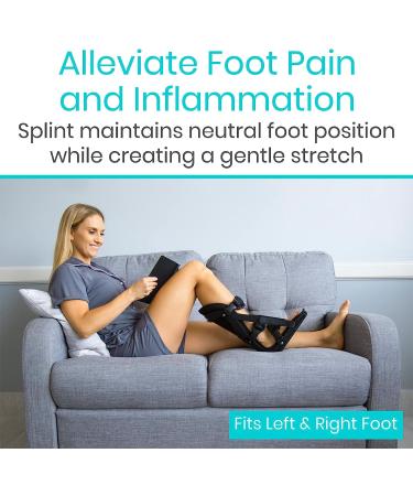 Vive Hard Plantar Fasciitis Night Splint - Adjustable Stabilizer Brace for Achilles Pain Relief - Men's 8.5-11, Women's 10-12.5 - Buy Online on GoSupps.com