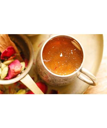 Peosa Delight Tea - Kashmiri Almond Kahwa Whole Leaf Green Tea with Saffron, Almond, Cardamom, Rose Petal - 40 Tea Bags - 3.52 Oz Box - Buy Online on GoSupps.com