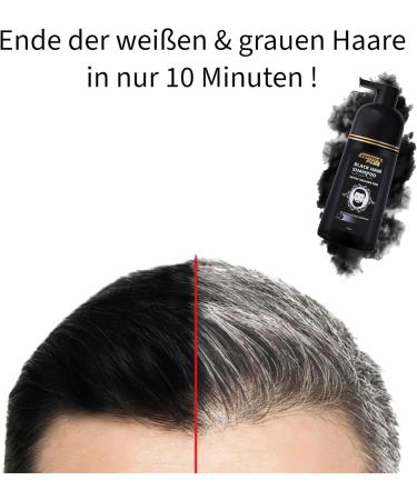 Softto+ Plus Black Hair Shampoo covering white and gray hair in 10 minutes no stains gloves included for men capacity 350 ml - Buy Online on GoSupps.com