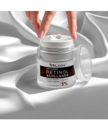 TruLook Retinol and Collagen Moisturizer Face Cream with Hyaluronic acid Day and Night 1.7 Fl Oz - Buy Online on GoSupps.com