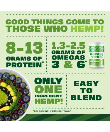 Manitoba Harvest Hemp Yeah! Organic Max Fiber Protein Powder - 16oz | 13g Fiber, 13g Protein, 2.5g Omegas 3&6 | Unsweetened, Keto-Friendly, Non-GMO, Preservative Free - Buy Online on GoSupps.com