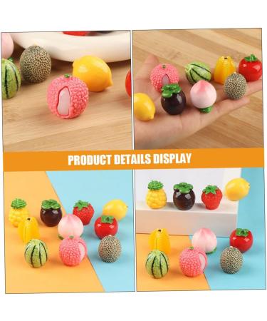 VICASKY 6pcs phone case ornaments Charm charm decorative fruit model miniature DIY accessories window fake fruit decorations DIY resin crafts decor artificial fruit decor crafts - Buy Online on GoSupps.com