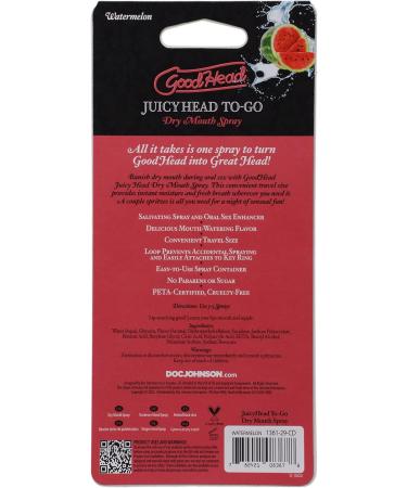 GoodHead Juicy Head Spray pour bouche s che emporter Saveur past que Stimulateur de sexe oral portable 9 ml Spray Doc Johnson Blow Job Uniquement pour adultes - Buy Online on GoSupps.com