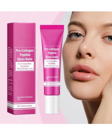  yxcully Pro-collagen peptide lip balm - Moisturizing and plumping lip gloss with vitamin E non-greasy long-lasting smooths and repairs dry lips reduces wrinkles (3 pcs) - Buy Online on GoSupps.com