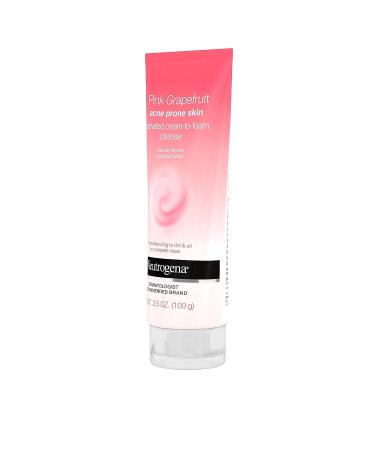 Neutrogena Pink Grapefruit Activated Cream-to-Foam Acne Facial Cleanser - 3.5 oz - Buy Online on GoSupps.com