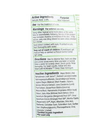 Alba Botanica Acnedote Face & Body Scrub 8 fl oz - Natural Solution for Clear Skin - Buy Online on GoSupps.com