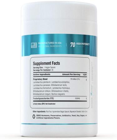 Nature's Base Probiotics 70 Billion CFU with Prebiotics - 30 Delayed Release Capsules - Buy Online on GoSupps.com