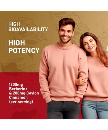 Premium Berberine HCl GLP-1 Support Weight Loss Gummies (1200mg) with Ceylon Cinnamon Turmeric Milk Thistle Artichoke - Sugar Free Gluten Free High Potency GLP1 Support Supplement 60 Count (Pack of 1) - Buy Online on GoSupps.com