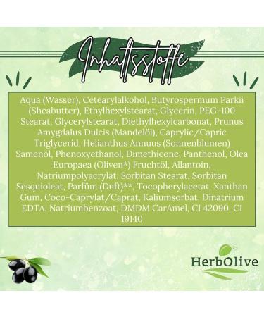 Herbolive Body Butter with Olive Oil | Natural Sunflower Oil | Hydrating Skin Care Lotion for Women | Bioactive Aloe & Panthenol | Moisturizing & Invigorating for Soft Skin - Buy Online on GoSupps.com