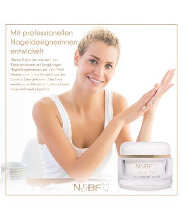 N&BF UV+LED Gel 15ml - Professional 3-in-1 Comfort Line | Clear Nail Gel for Primer Structure & Sealing | High-Quality Made in Germany - Buy Online on GoSupps.com