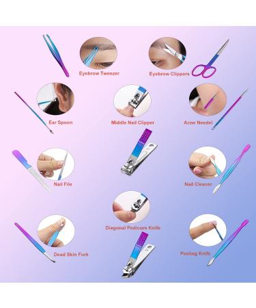 VBoo Manicure Nail Kit - 10 in 1 Nail Clipper Set for Men and Women, Personal Care Grooming Kit for Travel or Home - Perfect Christmas Gift - Buy Online on GoSupps.com