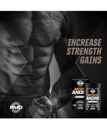 PMD Sports Methyl Andro with DHEA - Boost Testosterone for Lean Muscle & Strength | 90 Vegetarian Capsules - Dietary Supplement for Weightlifting & Workout Performance - Buy Online on GoSupps.com