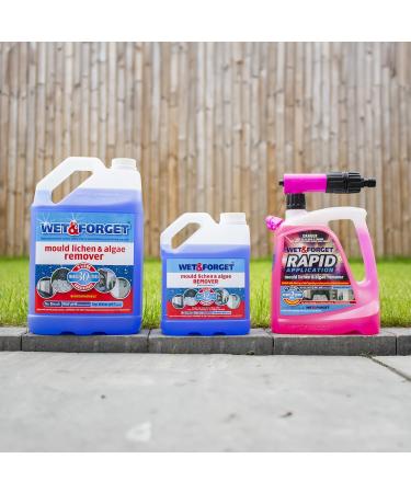 Wet & Forget 2L Mould, Lichen & Algae Remover - Bleach Free Outdoor Cleaning Solution - Buy Online on GoSupps.com