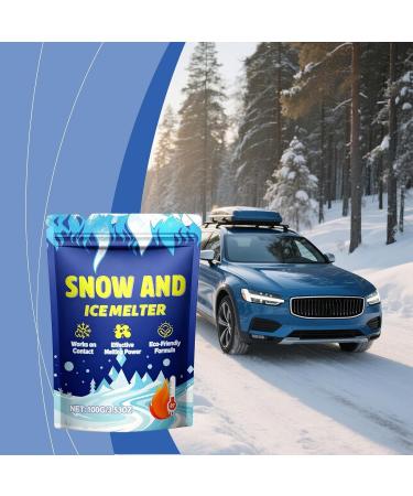 Windshield Ice Melter Agent - Fast Melting Liquid Winter Driving | 100g Transparent Formula with Quick Thaw Action Deicer Solution for Auto Trucks SUVs Vehicles Outdoor Camping Travel Safety - Buy Online on GoSupps.com