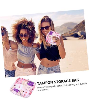 Lurrose 2-Pack Women's Storage Bag | Portable Menstrual Pad & Tampon Holder | Mini Wallet & Napkin Organizer - Travel Essential - Buy Online on GoSupps.com