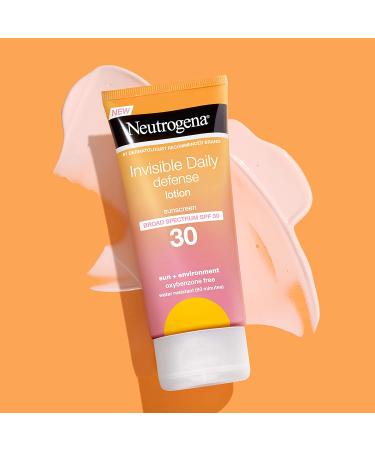 Neutrogena Invisible Daily Defense Sunscreen Lotion SPF 30 - 3 fl oz (88 ml) | Best UV Protection - Buy Online on GoSupps.com