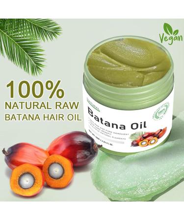 Raw Batana Oil for Hair Growth | 100% Pure Organic Oil for Thickness & Nourishment | Batana Hair Growth Oil with Vitamin E - 4.2 OZ - Buy Online on GoSupps.com