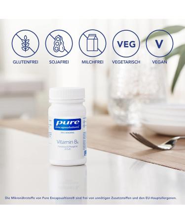 Pure Encapsulations Vitamin B6 - 90 Vegan Capsules | High-Quality Supplement for Energy & Mood Support - International Shipping Available - Buy Online on GoSupps.com