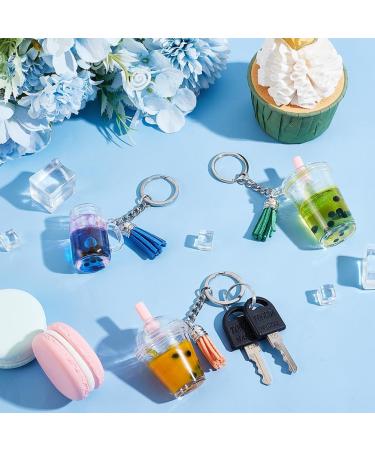 OLYCRAFT 204pcs Mini Cup Bubble Tea Keychain Kit - DIY Accessories Set for Earring Making with Rings, Tassels, Bubbles, Straws - No Glue Milky Tea Cup Pendant - Buy Online on GoSupps.com