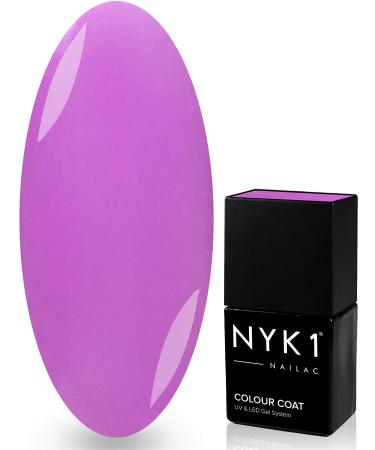 NYK1 Pastel Purple Violet Gel Polish 10ml (Violetta) LUXURY LED/UV Gel Nail Polish Nail Art For Professional Manicure - SALON QUALITY Gel Nail Polishes For Home Gel Nail Varnish Set UV Nail Polish