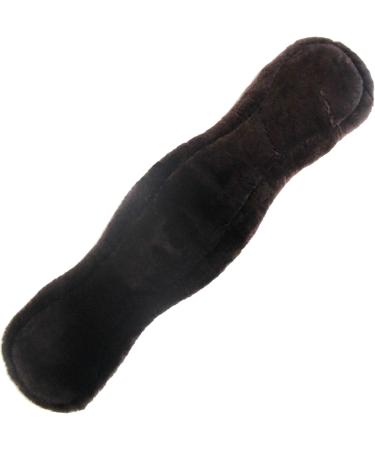 Merauno Lambwolle Konturgurt - Premium Short Dressage Belt | Anatomically Concave | Quality Merino Wool | Slip Resistant in Nature Black Brown & Anthracite - 60cm 24 Brown - Buy Online on GoSupps.com