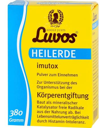 Luvos Healing Clay Imutox Powder 380g - Natural Detox & Skin Care | Buy Online Worldwide - Buy Online on GoSupps.com