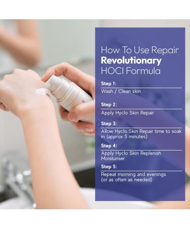 Hyclo Skin Repair Treatment Gel 50ml 90% Hypochlorous Acid Skincare - Skin Repairing Serum for Acne Rosacea Psoriasis Eczema Treatment - Buy Online on GoSupps.com