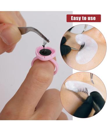Savita 100 Disposable Adhesive Rings for Eyelash Extensions - Pink Glue Holder Cups - International Shipping Available - Buy Online on GoSupps.com