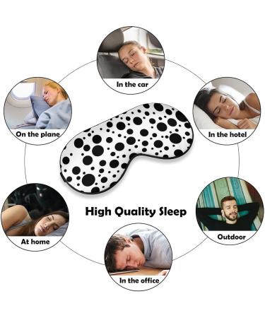 Chaotic Black Dots Sleep Mask for Women | Adjustable Eye Shades Cover with Elastic Strap - Perfect for Sound Sleep - Buy Online on GoSupps.com