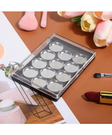 Homoyoyo Palette Magn tique Vide pour Fards Paupi res Plateau de Maquillage Compact en Plastique Robuste 12 Compartiments Ronds avec Pinceau Paupi res Rangement pour Voyage et - Buy Online on GoSupps.com