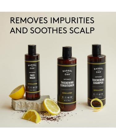 Barrel & Oak Caffeinated Coffee Citrus Conditioner | Thickens Strengthens Hair Adds Volume Vegan - 16 oz - Buy Online on GoSupps.com